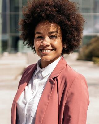 smiling young professional