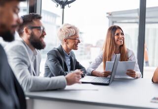 group of people attending a business meeting